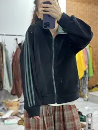 HY   袖子三条织带奥粒绒连帽外套