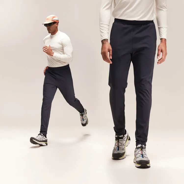 维特客弹力健身运动长裤男士秋冬户外跑步训练针织休闲锥形裤6688