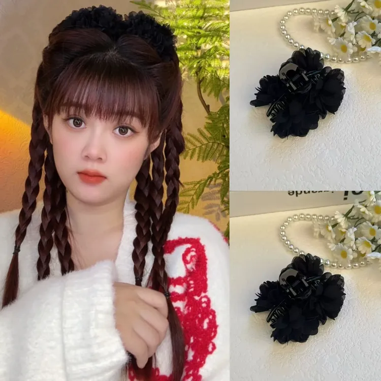 少女风法式复古风简约风抓夹发夹ins可爱头饰发卡
