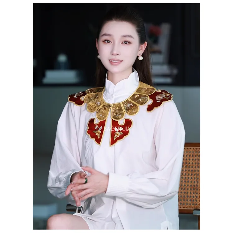 52-【百家服】宝儿家含幂BK304025309秋冬新款长绒棉灯笼长袖上衣