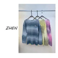 【ZHEN】25K01318 2025新款显瘦时尚百搭小众气质毛衣女款