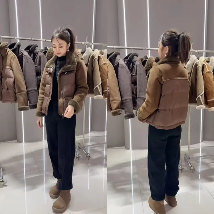 冬季高品质新款时尚拼接棉服88M26【色差掉浮色正常】