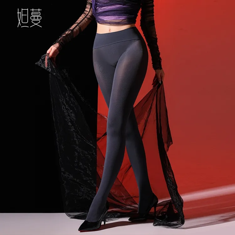 妲蔓「密柔」无痕莱卡黑丝春秋120d天鹅绒无缝深裆连裤袜显瘦打底袜