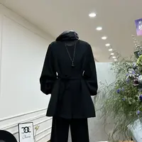 【云影束风】法式圆领简约气质绑带收腰显瘦外套-2270-8611