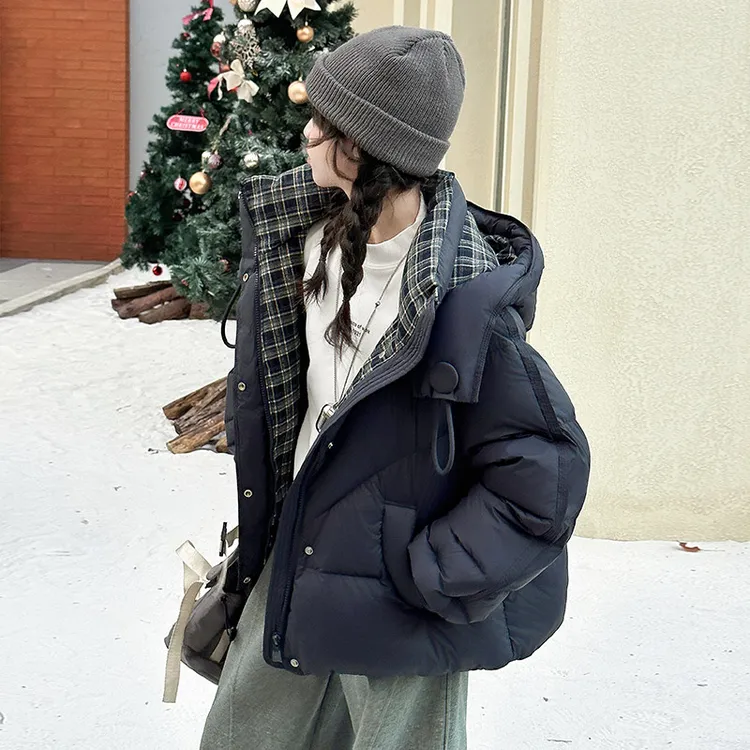 女童时尚棉服常规款2026年冬季新款显瘦洋气潮流加厚保暖休闲外套