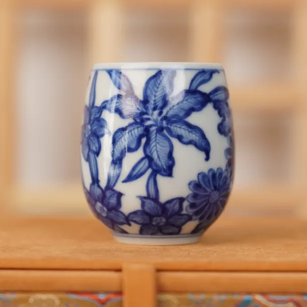 議匀堂花卉小龙蛋杯