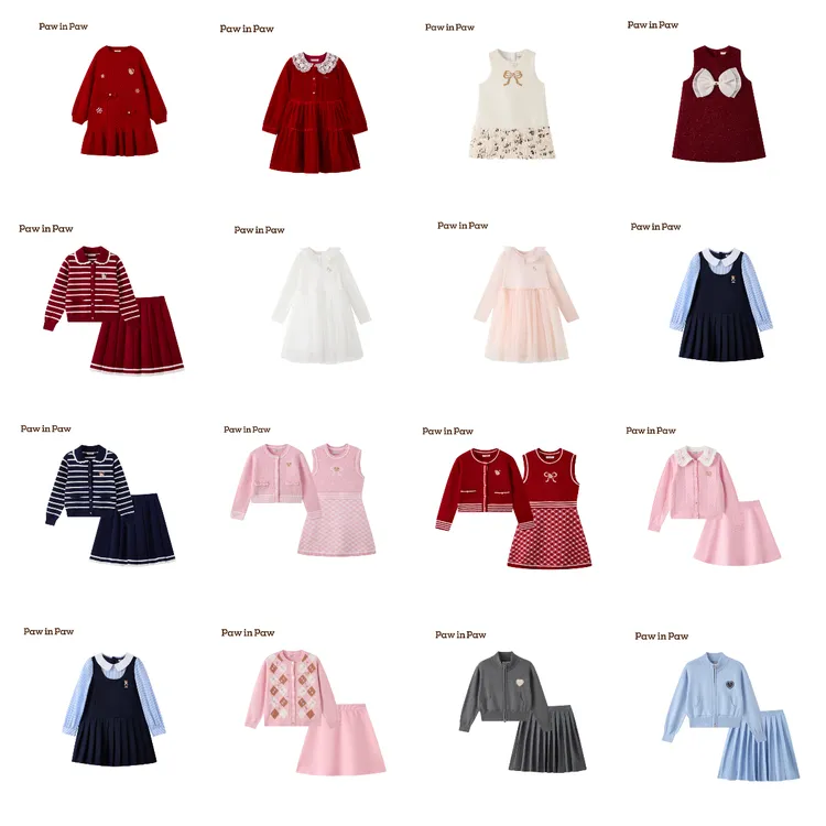 【保价双11-中大童连衣裙集合】3岁-12岁春秋裙子送礼洋气套裙