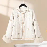 ⭐Q4527【复古宫廷】绣纹狐毛鹅绒服｜精致国风 显贵保暖中式 C 位款
