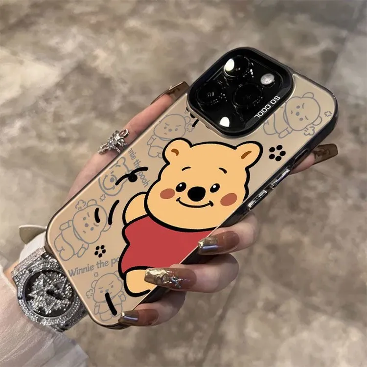 彩银IMD探头维尼熊手机壳适用苹果/华为/荣耀/VIVO/OPPO/小米红米