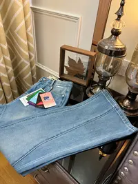 【断码清仓】微喇裤轻职风女秋季牛仔裤四面弹显瘦微胖身材