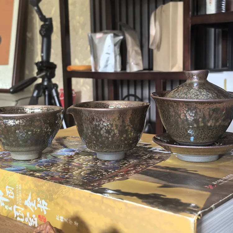 璀璨系列葵系紫金有滴，高级感满满的艺术品，不可多得的烧制结晶
