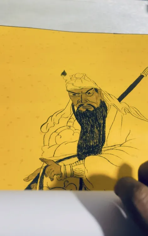 丝绸卷轴，画像客厅装饰，神像国画，支持定做