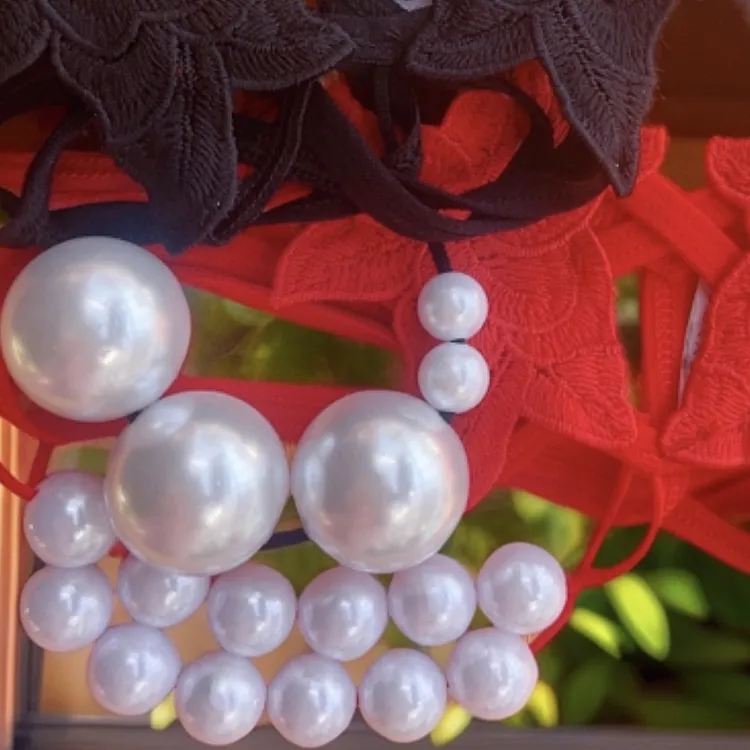 女士珍珠蕾丝性感内裤时尚百搭女士内裤