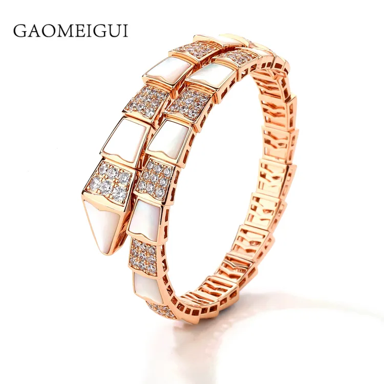 合金合成锆石手镯 GAOMEIGUI 海外款 高定高奢手镯
