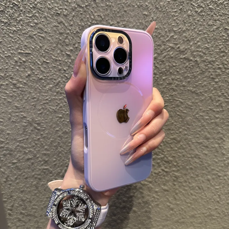渐变风16Promax高级磁吸手机壳iPhone14Pro苹果15防摔13Promax硬