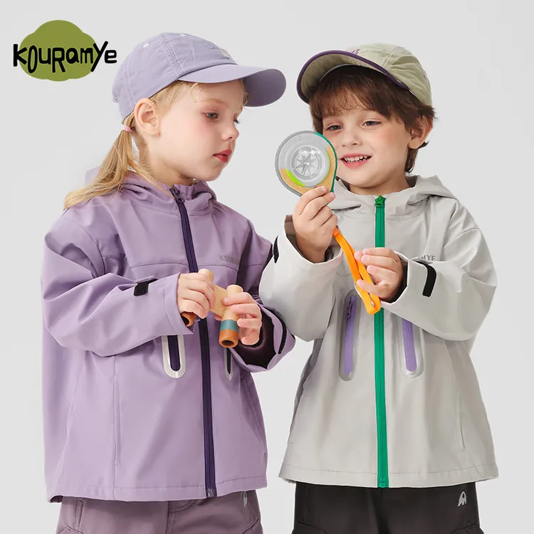 酷娃米2025年秋季亲子新款三防连帽外套20925