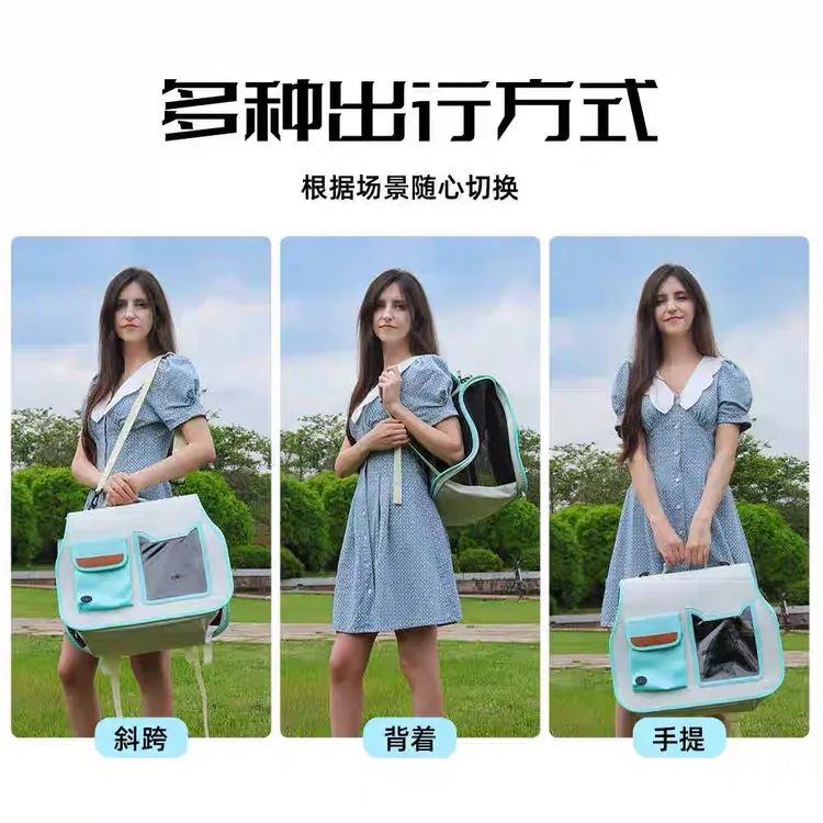 猫咪狗狗外出便携背包宠物太空舱坐车神器手提斜跨透气大容量包包