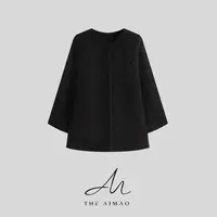 【THE AIMAO】“冰岛雪夜”羊毛混纺圈绒实保暖百搭廓形大衣XYX83033