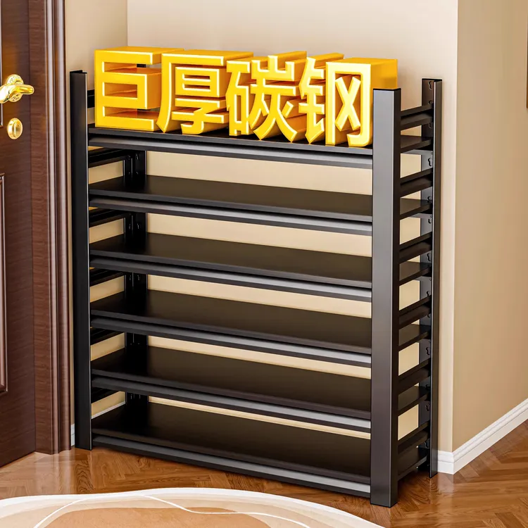 爆款鞋架屋外多层家用钢制入户简易鞋柜小户型收纳神器角钢收纳架