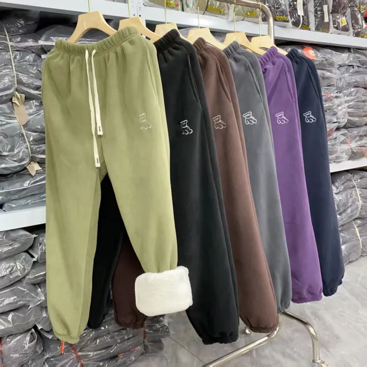 冬季保暖双面绒休闲百搭一条过冬防风居家棉裤加绒羊羔绒时尚宽松