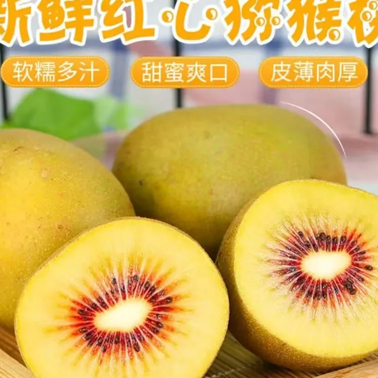 包甜现摘湖北浪漫宣恩红心猕猴桃奇异果新鲜应季水果批发整箱包邮