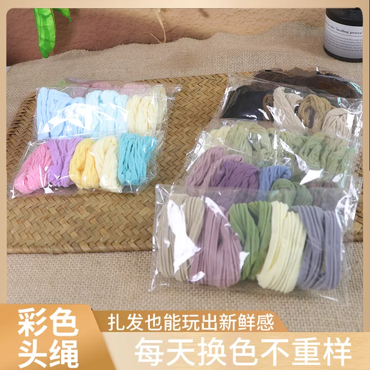 100 个袋装福利头绳 非盒装同款 波浪 / 横纹