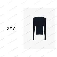 ZYY【旧港时分】2025S/S新品坑条纹微透弹力针织打底衫X25QZZ04396