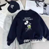 杭州六小六正版BY LIUXIAOLIU秋冬季儿童加绒卫衣17945