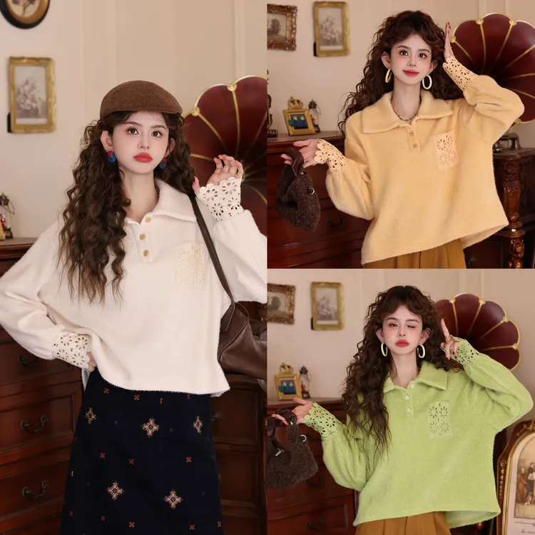 陈大器【​​孤舟钓雪】复古港风秋冬厚款休闲百搭衬衫上衣JH5749223