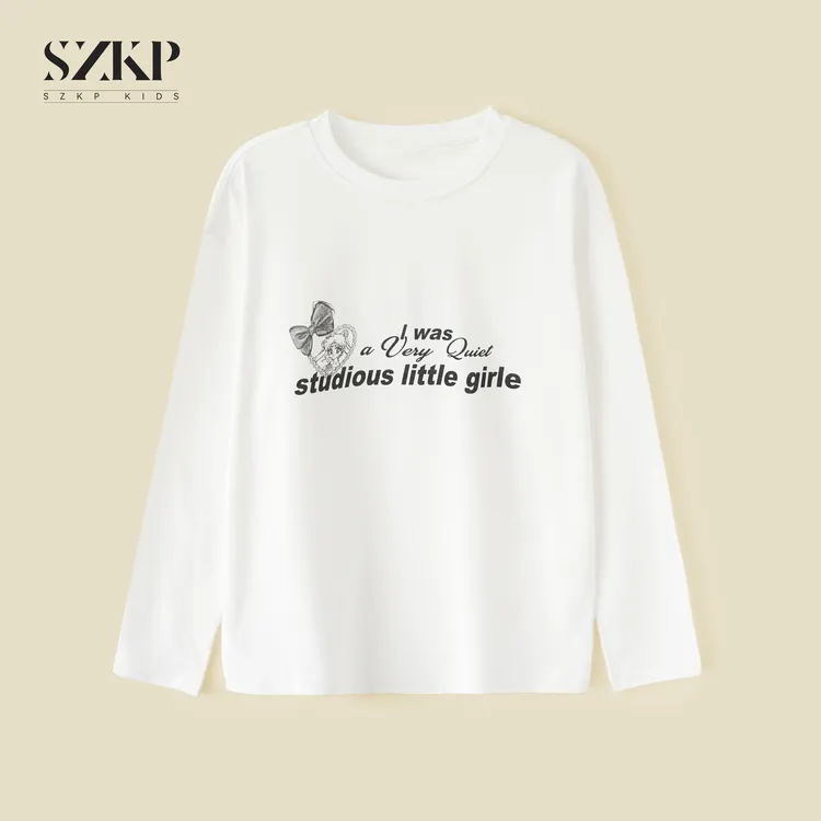 SZKP秋装新款女童装时尚打底衫中大童休闲儿童长袖t恤YNYQ552764