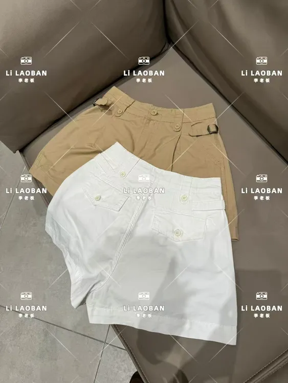 2025夏季小众极简工装显瘦韩版短裤（裤长40左右）