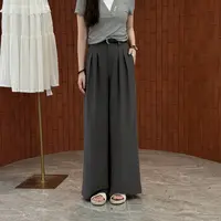宿慕SUMU 夏季阔腿裙裤2025新款5-18韩版时尚宽松舒适休闲裤5070
