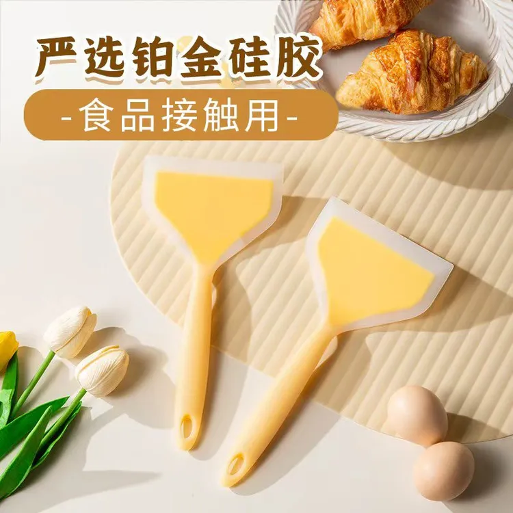 【加厚大铲】硅胶锅铲耐高温玉子烧家用炒菜不粘锅平铲煎铲烙饼铲