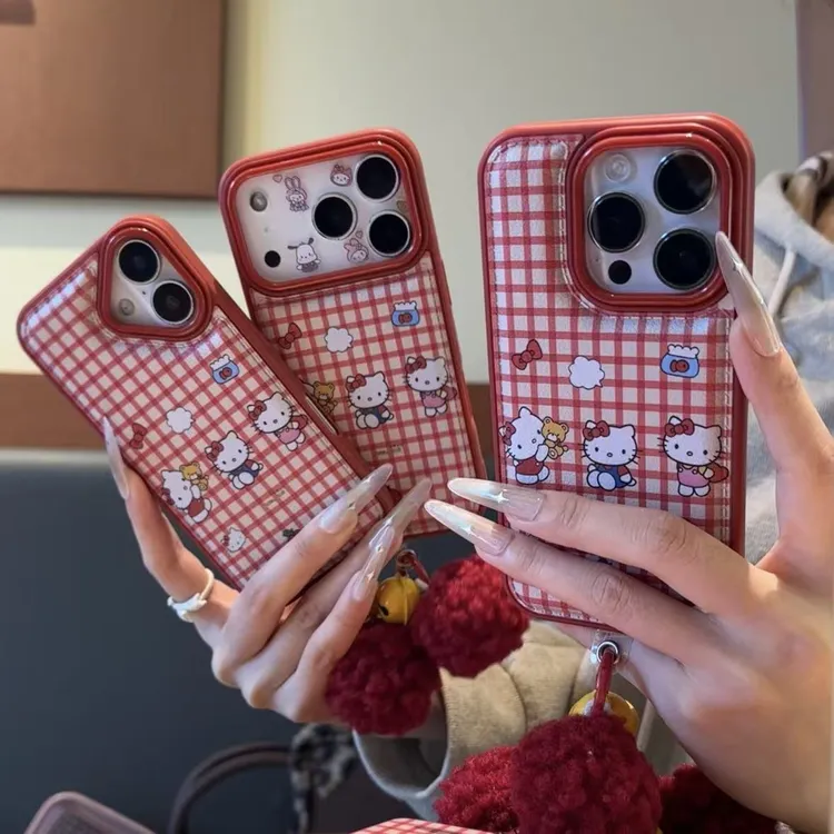 可爱卡通小熊KT适用于iphone17Promax手机壳16软胶15卡通14防摔壳