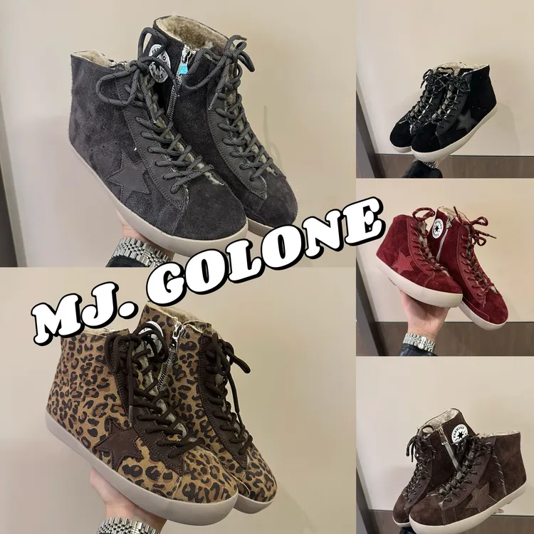 MJ-DB东大门高帮反绒皮星星鞋脏脏板鞋韩版鞋冬季加绒