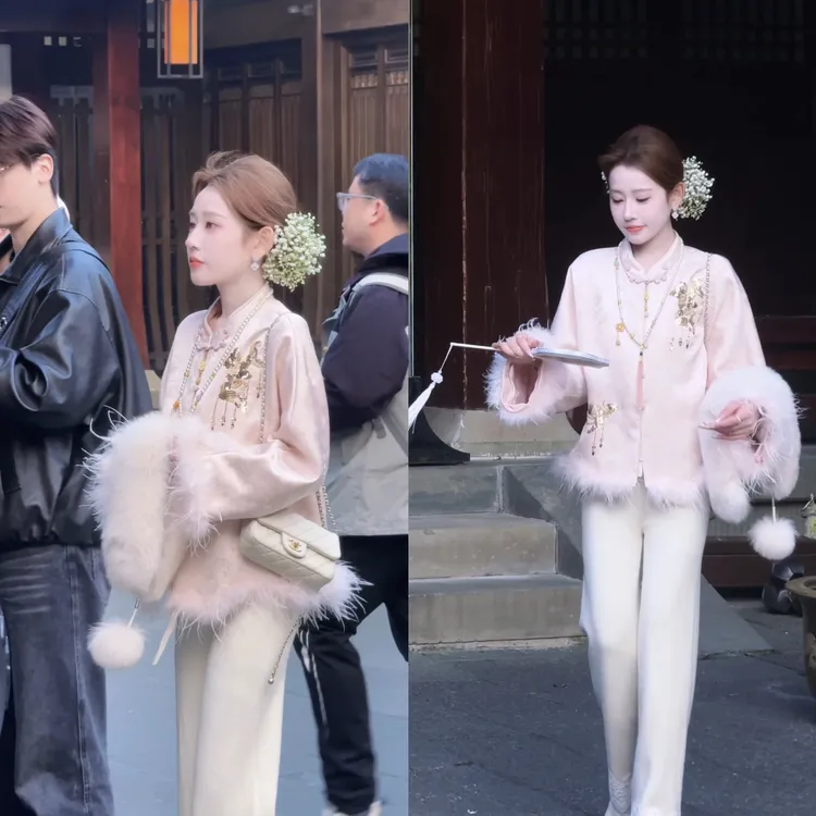 【婷婷】《金枝雀 》天丝重工刺绣 150羊毛外套TT2SDTM2539