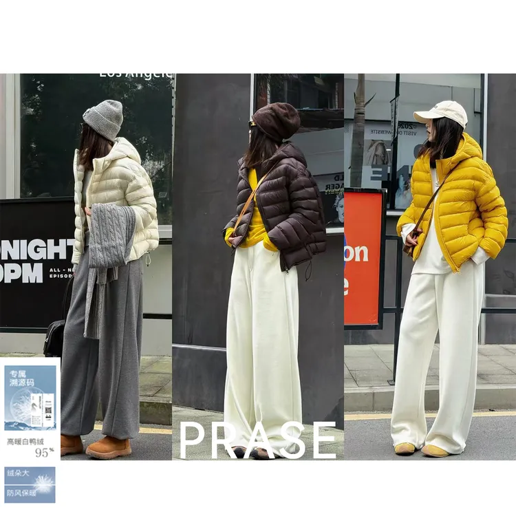 PRASE·噜【排骨羽绒】新国标95白鸭绒冬三防保暖连帽羽绒服PR510S17