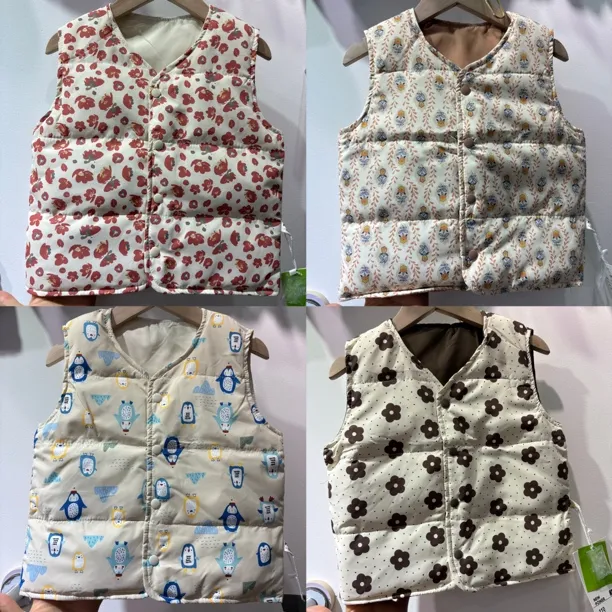 常规款马甲加厚加绒加厚款卡通宝宝女童薄款