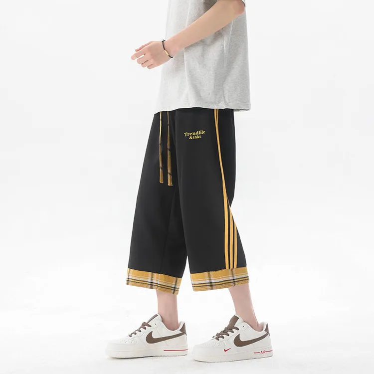 短裤男夏季2025年新款七分宽松休闲裤子男潮男士170胖子男生裤子