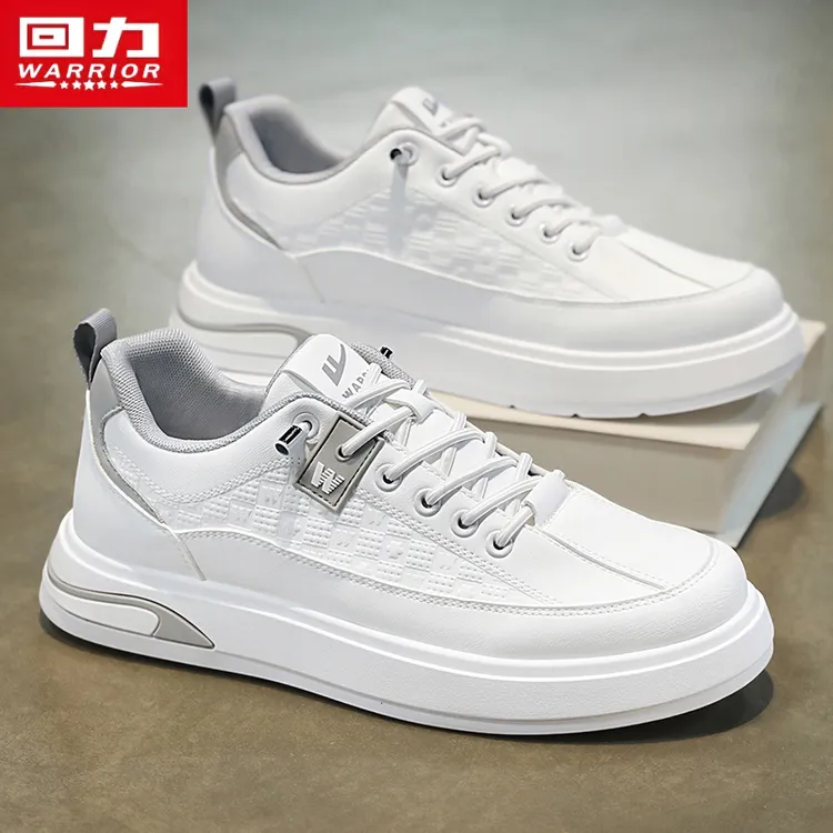 回力男鞋2025冬季小白鞋休闲百搭潮流皮面运动软底一脚蹬男士板鞋