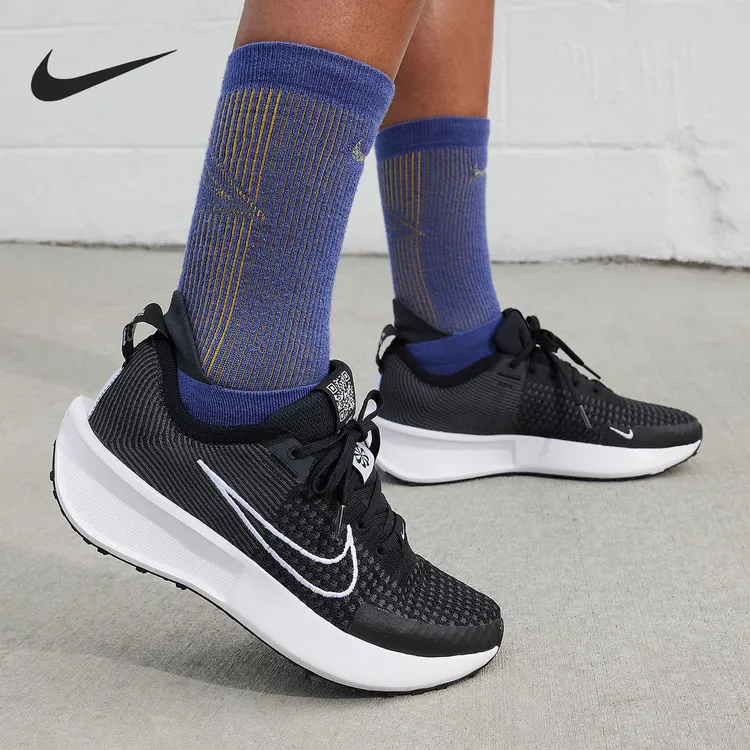 NIKE/耐克跑步男鞋Interact Run 减震公路跑步鞋轻便运动跑鞋女鞋