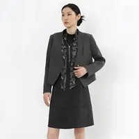 休闲风一粒扣V领上衣气质春秋短外套W357