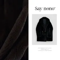 懒猫nono│Saynono 2时尚轻奢中长款泰迪水貂翻领皮草外套MKN28202