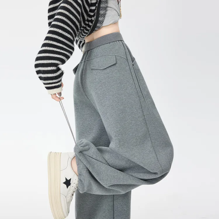 大码高腰加绒加厚保暖休闲裤女冬季必备神裤胖mm显瘦防寒香蕉卫裤