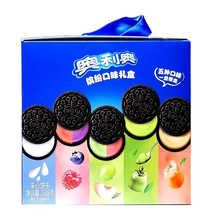 奥利奥夹心饼干388g缤纷五口味礼盒原味休闲美味零食