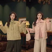 琦琦【舒芙蕾】港风复古秋冬休闲宽松棉服外套 YQ5269215