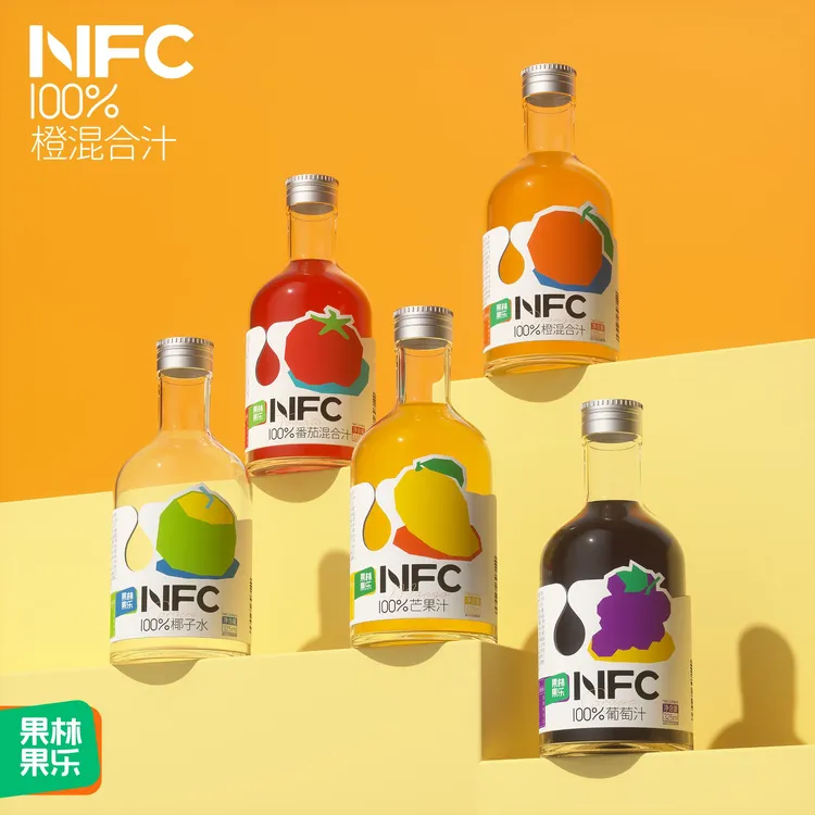 果林果乐NFC100%果汁系列饮料