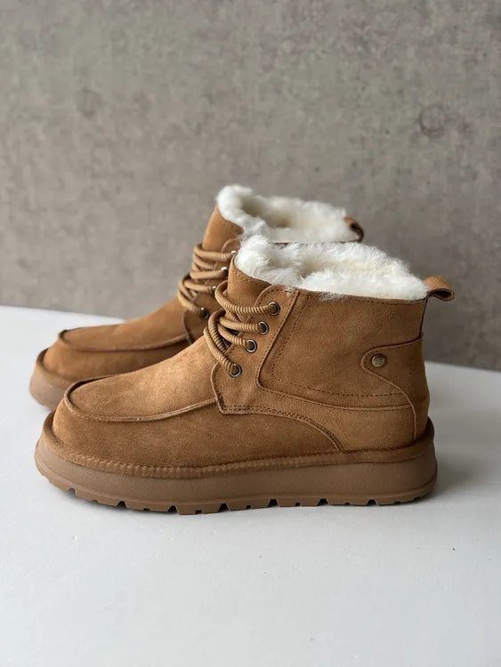 男款V25A9内里羊皮毛一体时尚雪地靴加绒防滑保暖雪地靴加厚男士