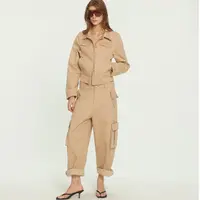 BUZHOU 25AW"率性老钱风"卡其重工质感早秋外套多穿法工装裤套装