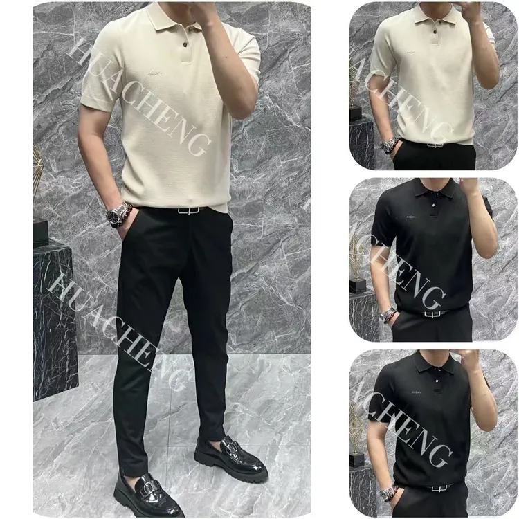 【HUACHENG】秋季新款男士百搭款轻奢舒适高级感POLO衫#HC25830休闲